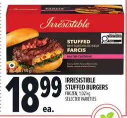 Metro IRRESISTIBLE STUFFED BURGERS offer