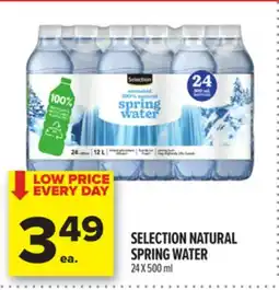 Metro SELECTION NATURAL SPRING WATER offer