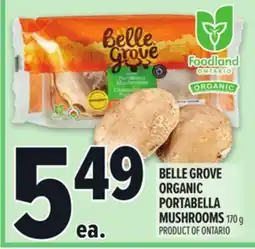 Metro BELLE GROVE ORGANIC PORTABELLA MUSHROOMS offer