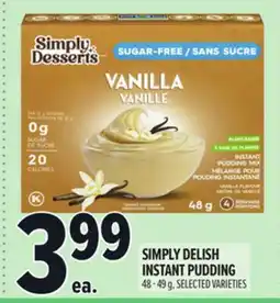 Metro SIMPLY DELISH INSTANT PUDDING offer