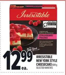 Metro IRRESISTIBLE NEW YORK STYLE CHEESECAKE offer