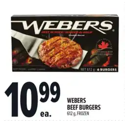 Metro WEBERS BEEF BURGERS offer