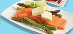 Metro FRESH MARINATED SALMON FILLETS OR WITH ASPARAGUS & GARLIC BUTTER offer