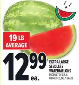 Metro EXTRA LARGE SEEDLESS WATERMELONS offer