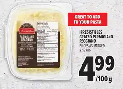 Metro IRRESISTIBLES GRATED PARMIGIANO REGGIANO offer