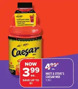 Metro MATT & STEVE'S CAESAR MIX offer