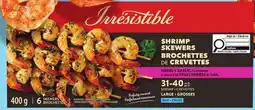 Metro IRRESISTIBLE HERB & GARLIC OR CHILI & LIME SHRIMP SKEWERS offer