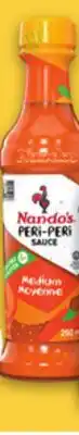 Metro NANDO'S PERI-PERI OR TABASCO SAUCE offer