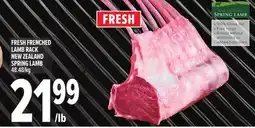 Metro FRESH FRENCHED LAMB BACK NEW ZEALAND SPRING LAMB offer