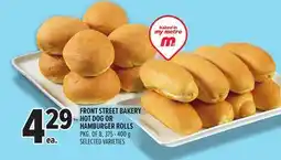 Metro FRONT STREET BAKERY HOT DOG OR HAMBURGER ROLLS offer