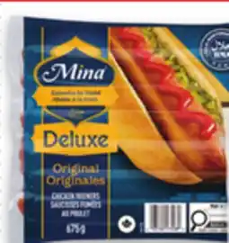 Metro MAPLE LEAF TOP DOGS, SCHNEIDERS RED HOTS OR MINA CHICKEN WIENERS offer