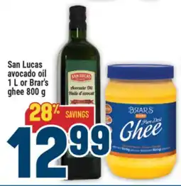 Marché Adonis San Lucas avocado oil 1 L or Brar's ghee 800 g offer