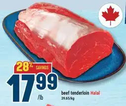 Marché Adonis beef tenderloin Halal offer