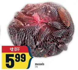 Marché Adonis mussels offer