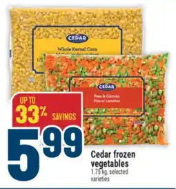 Marché Adonis Cedar frozen vegetables offer
