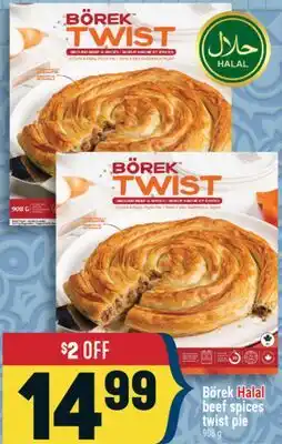 Marché Adonis Börek Halal beef spices twist pie offer