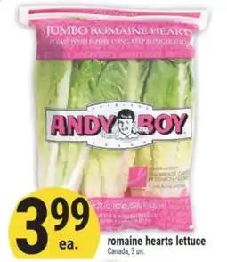 Marché Adonis romaine hearts lettuce offer