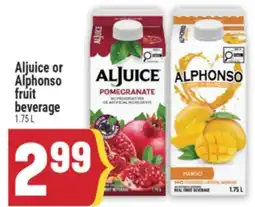 Marché Adonis Aljuice or Alphonso fruit beverage offer