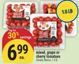 Marché Adonis mixed, grape or cherry tomatoes offer