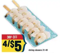 Marché Adonis shrimp skewers 31-40 offer