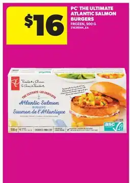 Real Canadian Superstore PC THE ULTIMATE ATLANTIC SALMON BURGERS offer