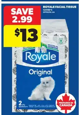 Real Canadian Superstore ROYALE FACIAL TISSUE, 12X100'S offer