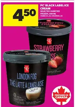 Real Canadian Superstore PC BLACK LABEL ICE CREAM offer
