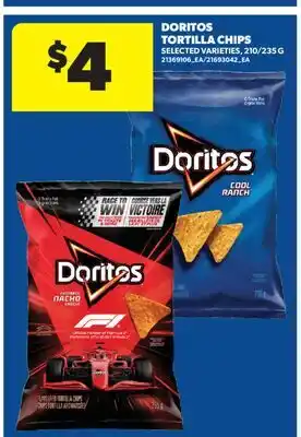Real Canadian Superstore DORITOS TORTILLA CHIPS, 210/235 G offer