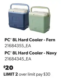 Real Canadian Superstore PC 8L HARD COOLER - FERN PC 8L Hard Cooler - Navy offer