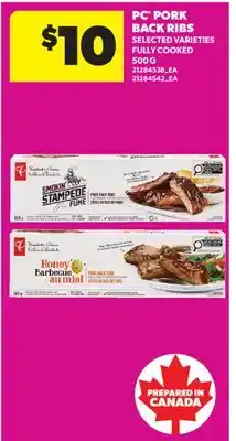 Real Canadian Superstore PC PORK BACK RIBS offer