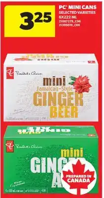 Real Canadian Superstore PC MINI CANS offer