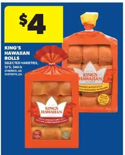 Real Canadian Superstore KING'S HAWAIIAN ROLLS, 12'S offer