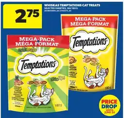 Real Canadian Superstore WHISKAS TEMPTATIONS CAT TREATS, 160/180 G offer