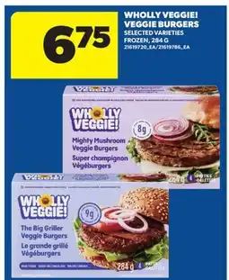 Real Canadian Superstore WHOLLY VEGGIE! VEGGIE BURGERS offer