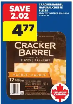 Real Canadian Superstore CRACKER BARREL NATURAL CHEESE SLICES offer