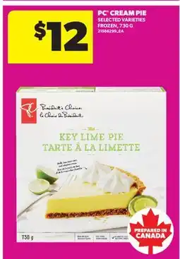 Real Canadian Superstore PC CREAM PIE offer