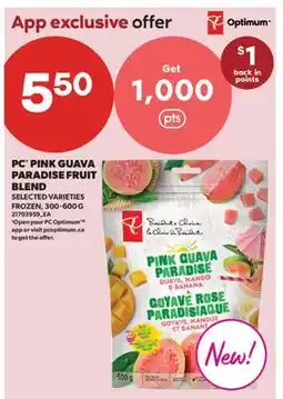 Real Canadian Superstore PC PINK GUAVA PARADISE FRUIT BLEND offer