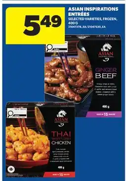 Real Canadian Superstore ASIAN INSPIRATIONS ENTRÉES offer