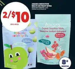 Real Canadian Superstore AMARA SMOOTHIE MELTS OR FRUIT BITES offer