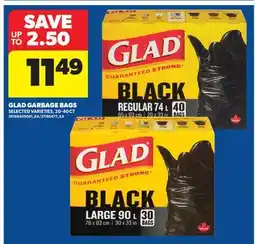 Real Canadian Superstore GLAD GARBAGE BAGS, 20-40 CT offer