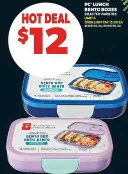 Real Canadian Superstore PC LUNCH BENTO BOXES offer
