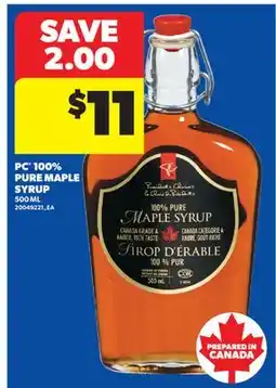 Real Canadian Superstore PC 100% PURE MAPLE SYRUP offer