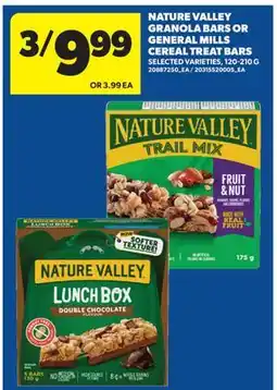 Real Canadian Superstore NATURE VALLEY GRANOLA BARS OR GENERAL MILLS CEREAL TREAT BARS offer