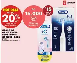 Real Canadian Superstore ORAL-B iO2 OR iO6 POWER TOOTHBRUSH OR REFILL HEADS, 2'S-4'S offer