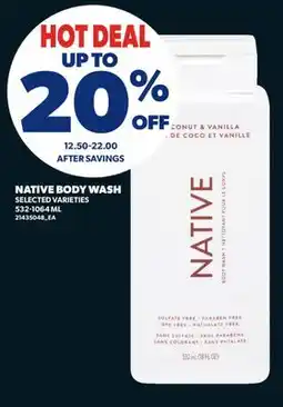 Real Canadian Superstore NATIVE BODY WASH offer