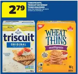 Real Canadian Superstore CHRISTIE RITZ, TRISCUIT OR WHEAT THINS CRACKERS offer
