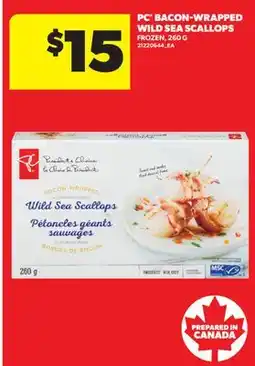 Real Canadian Superstore PC BACON-WRAPPED WILD SEA SCALLOPS offer