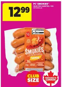 Real Canadian Superstore PC SMOKIES offer