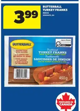 Real Canadian Superstore BUTTERBALL TURKEY FRANKS offer