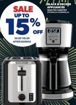 Real Canadian Superstore BLACK & DECKER APPLIANCES offer
